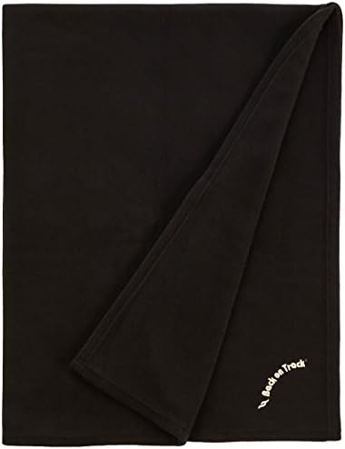 Back on Track People Human Fleece Blanket Home Travel (Large: 55 1/8" x 78", Black)