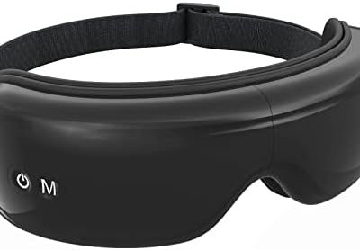 Colldo Eye Massager with Heat, Eyes Massage Mask with Compressionfor Migraine,Bluetooth Music Rechargeable Eye Mask for Dark Circles Eye Dry Eye Strain Eye Bags,Improve Sleep,Ideal Gifts for Women/Men