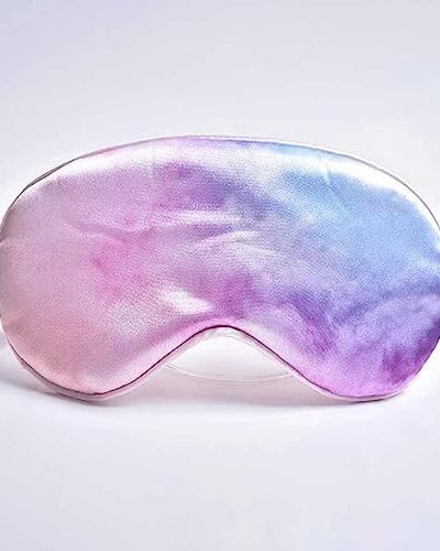 ZLDXDP Silk Sleep Mask Colorful Clouds Colorful Eye Mask Eye Mask Relaxation Nap (Color : E, Size : 20.5 * 9.5 CM)
